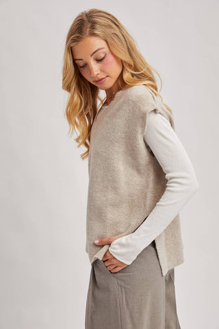 City Layer Oversized Knit Vest