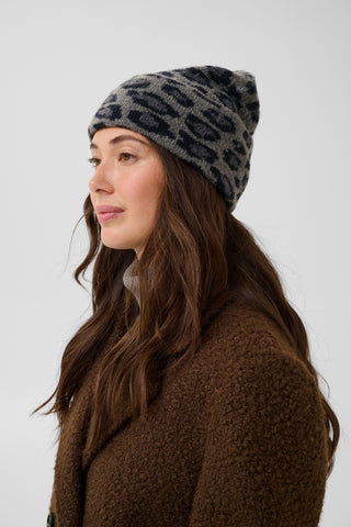 CUmerva Hat | Burnt Olive & Grey Leopard