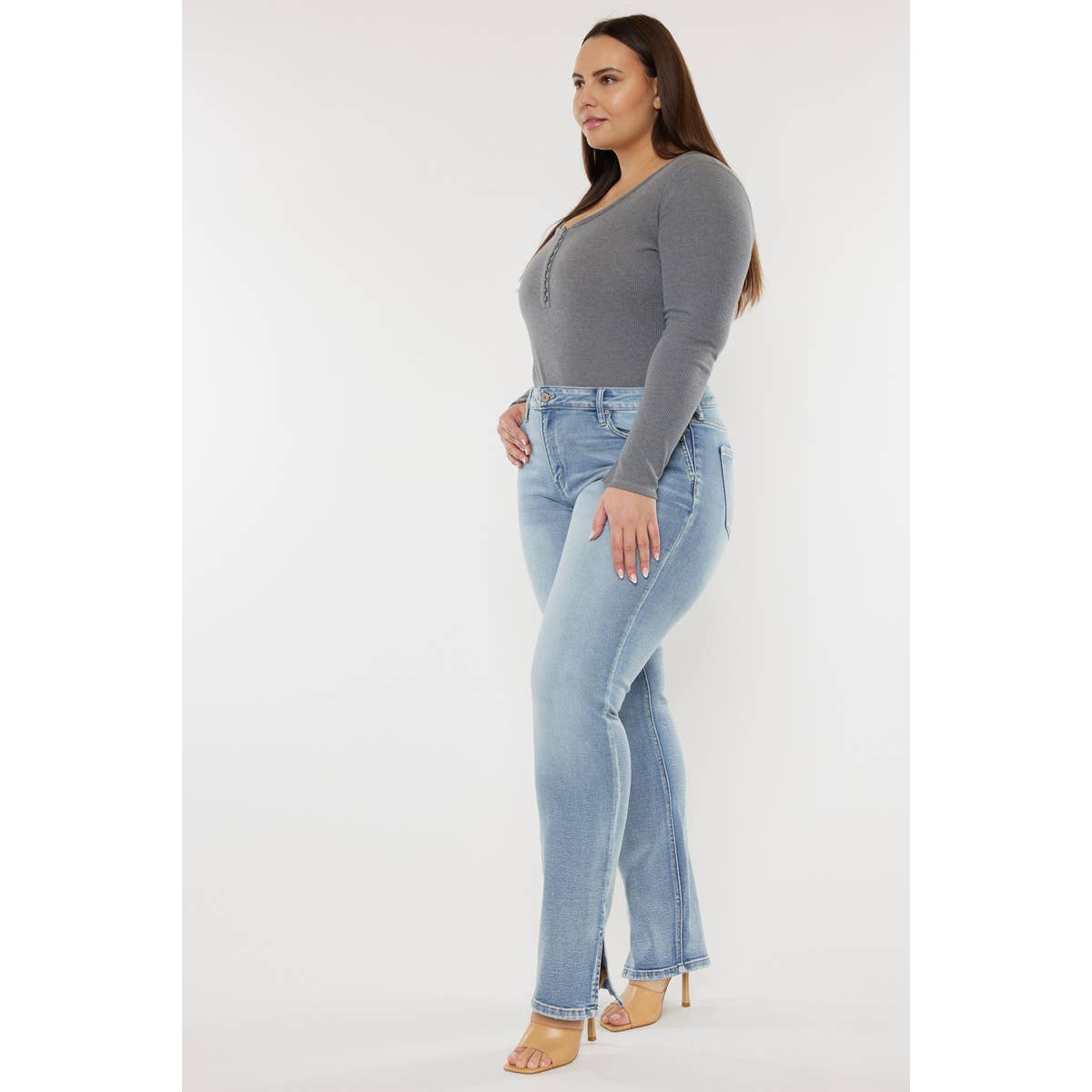 Doreen Mid Rise Y2K Bootcut Kancan Jeans | SZ 16W-22W