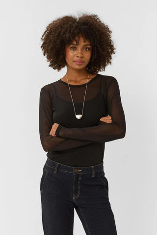 CUlaya Mesh Blouse - Black