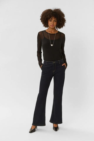 CUlaya Mesh Blouse - Black