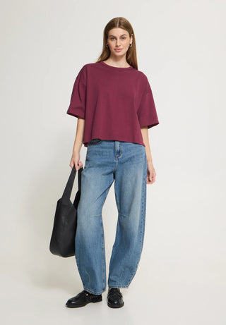 IHpalmer Loose Short Sleeve Boxy Tee