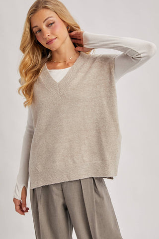 City Layer Oversized Knit Vest