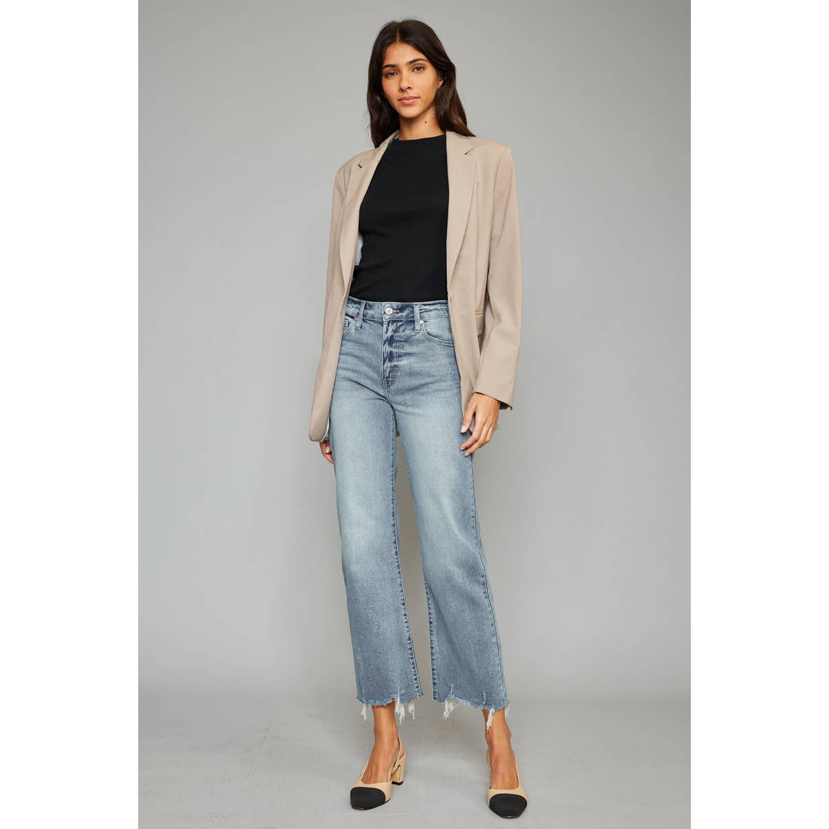 Kancan Jeans |Violet High Rise Slim Wide Leg