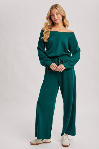The Studio Knit Jumpsuit - Hunter Green