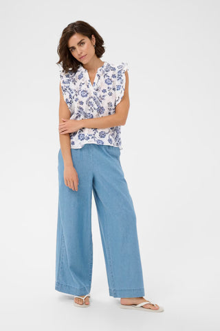 KAluisa Chalk Midnight Flower Top