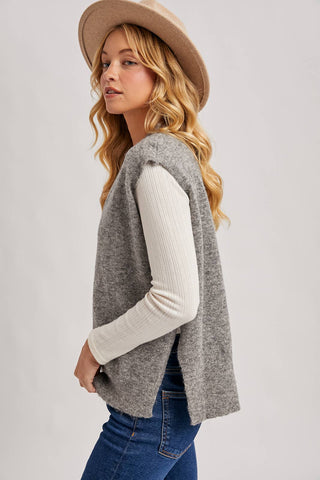 City Layer Oversized Knit Vest