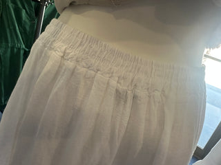 White Linen Pant I Angela Mara