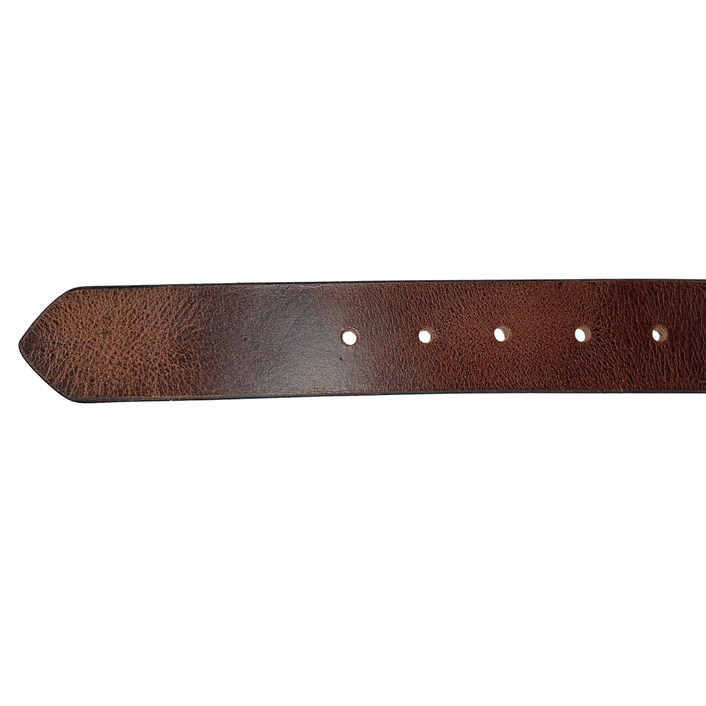 Greenwood Leather Brown Belt with Vintage Silver Buckle