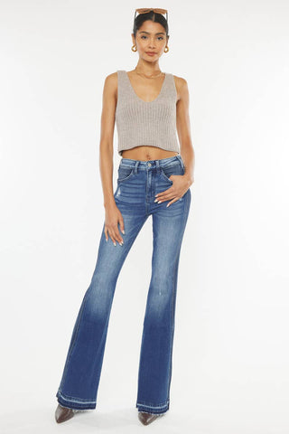 Kancan Clemont High Rise Flare Jeans