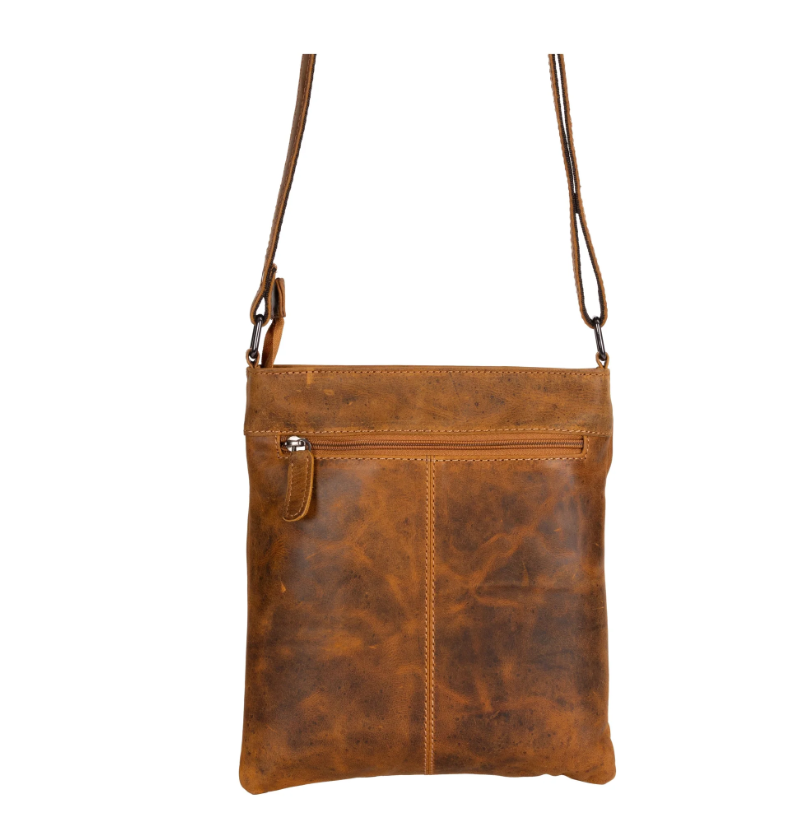 Greenwood Leather Crossbody Bag - Brown