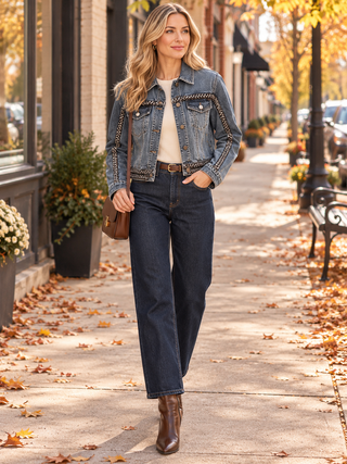 Braided Denim Jacket