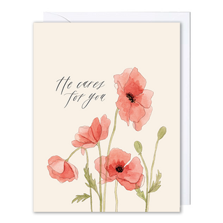 He Cares For You Card: Single Card