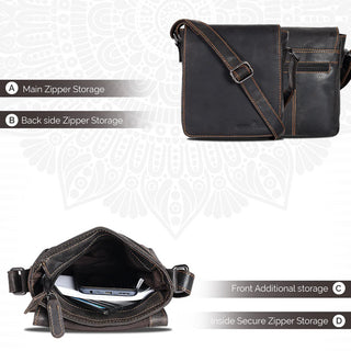 Leather Shoulder Bag Luna I Greenwood Leather