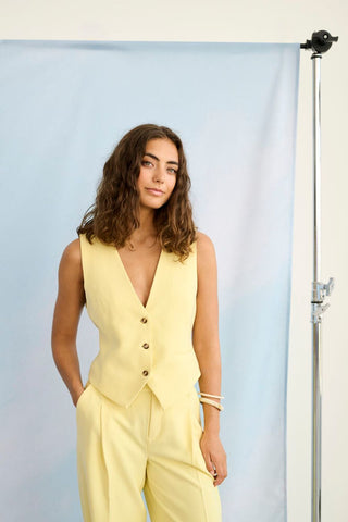 CUnalina Waistcoat - Lemon Meringue