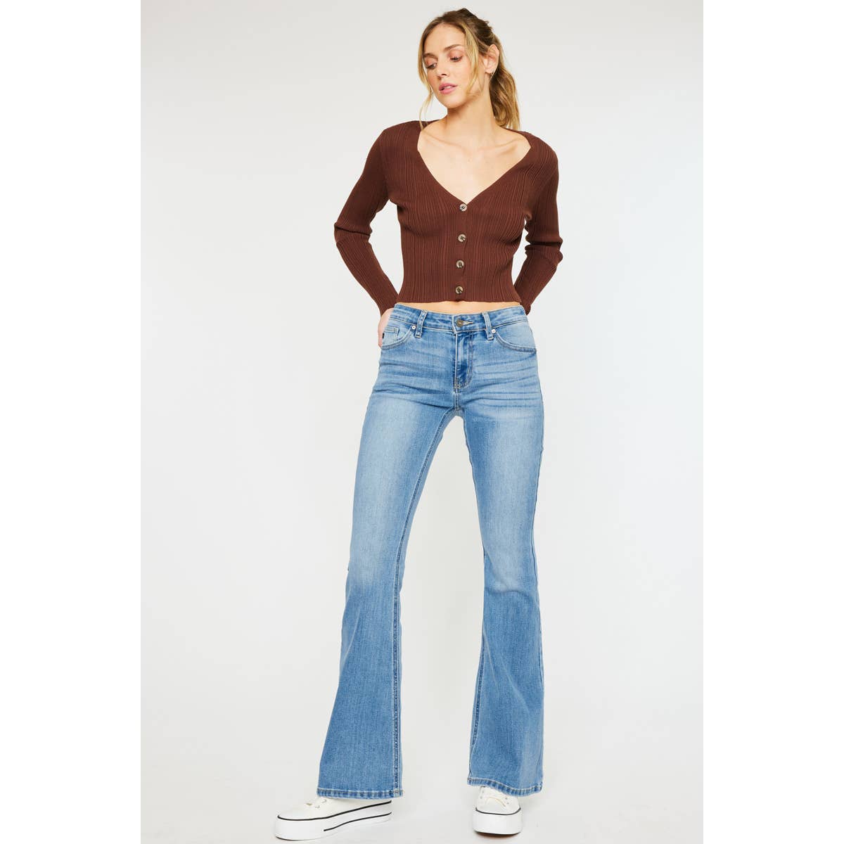 Kancan | Samuel Mid Rise Flare Jeans