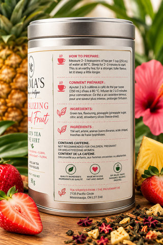 Tantalizing Tropical Fruit Green Loose Leaf Tea | 90 g