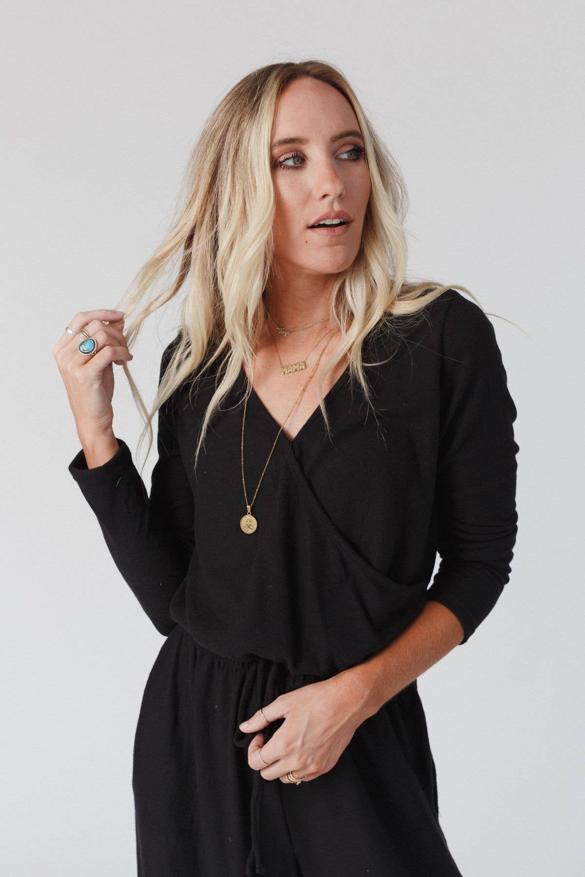 Three Bird Nest | As It Was Cross Front Jumpsuit | Black