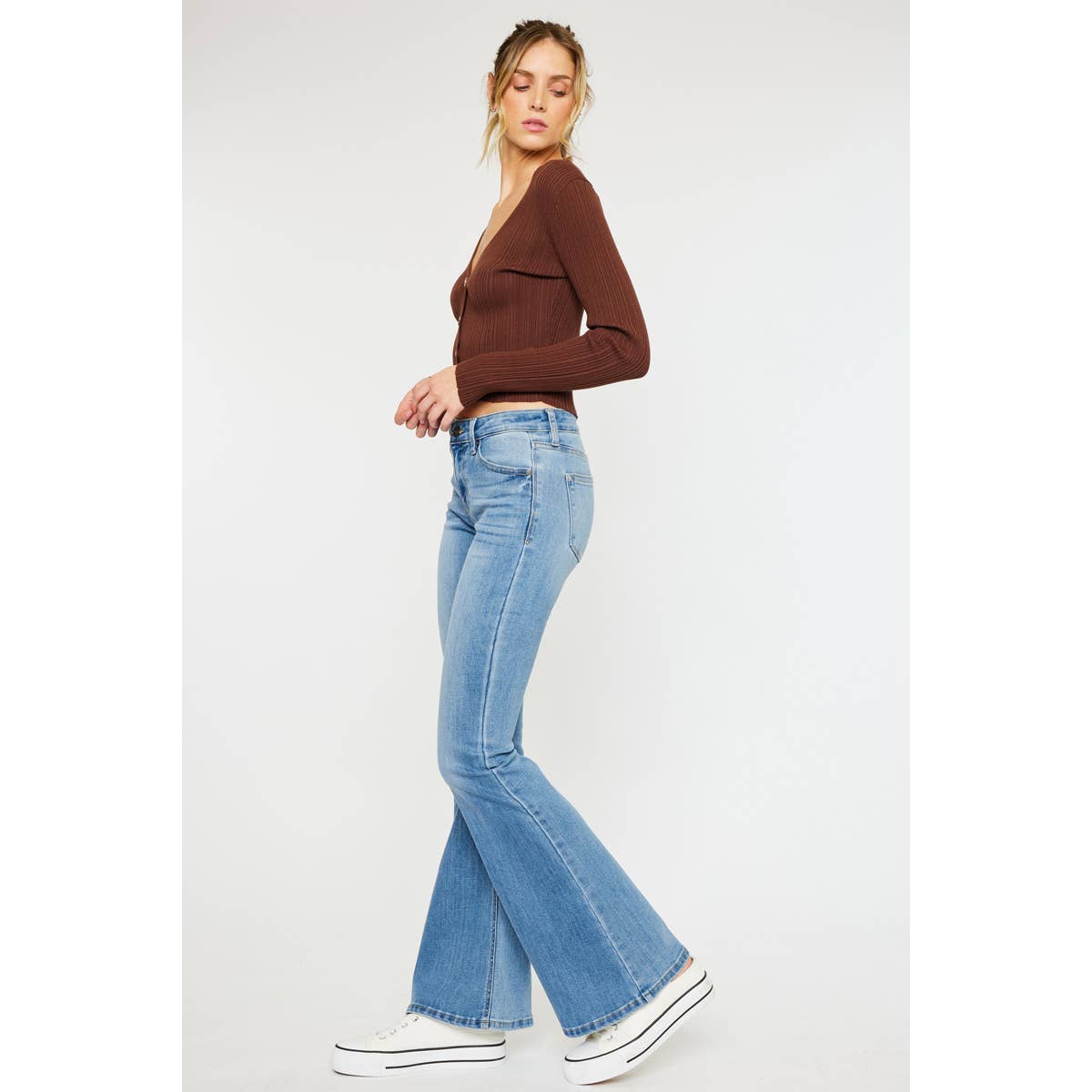 Kancan | Samuel Mid Rise Flare Jeans