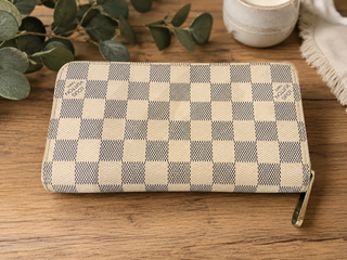 LV Azure Damier Zippy Wallet