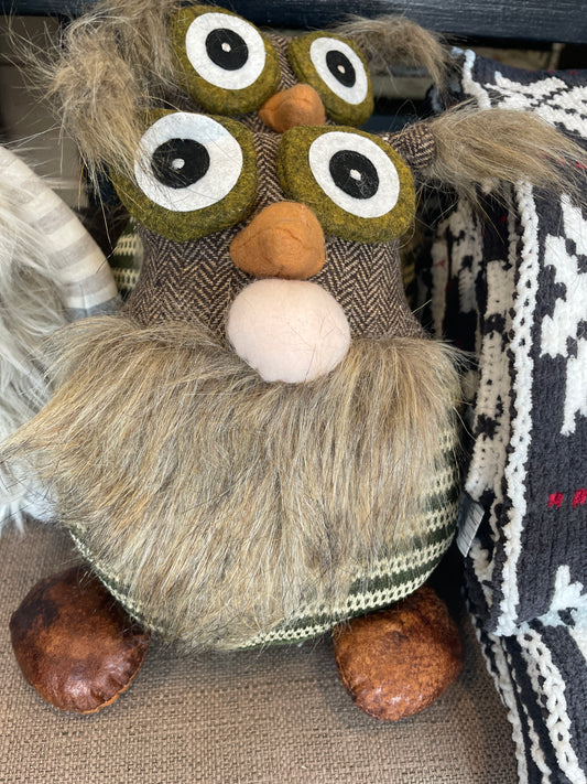 Gnome/Owl 11” Green/Brown