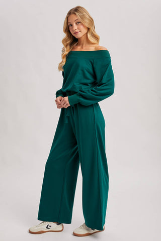 The Studio Knit Jumpsuit - Hunter Green
