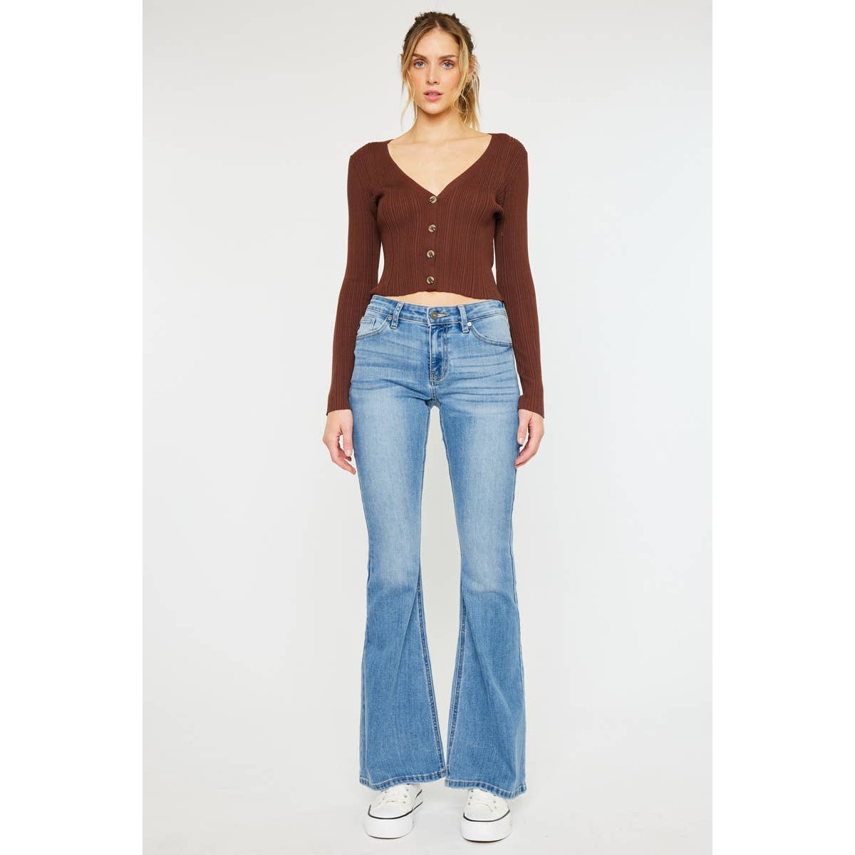 Kancan | Samuel Mid Rise Flare Jeans