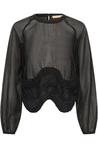 CUshana Blouse- Black & Cream