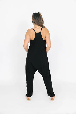 Smash & Tess Abigael Romper in Midnight Black