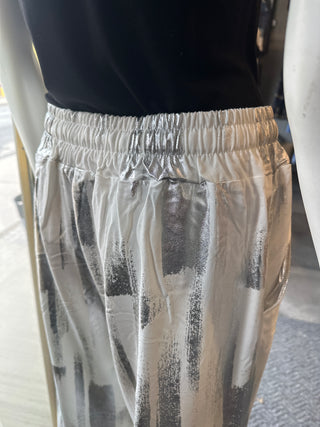 White & Silver Pant I Angela Mara
