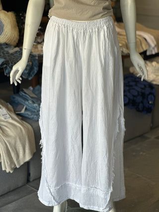 White Linen Pant I Angela Mara