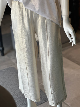 Metallic Pant - Sand I Angela Mara