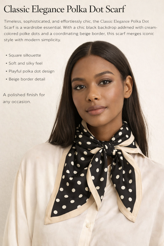 Classic Elegance Polka Dot Scarf