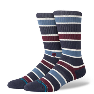 Devon Crew Socks - Navy I Stance