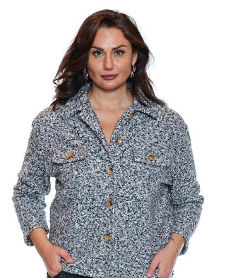 Faux Boil Boxy Cut Jacket I Sorella
