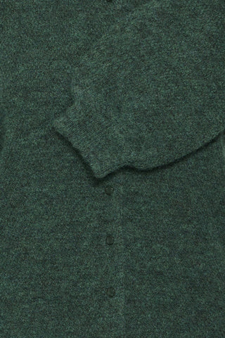 ICHI Asdis Button Up Cardigan - Pine Needle