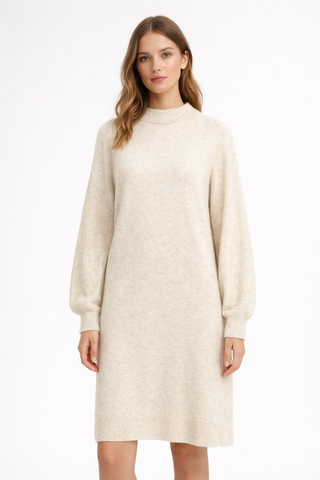 IHASDIS Beige Sweater Dress I ICHI