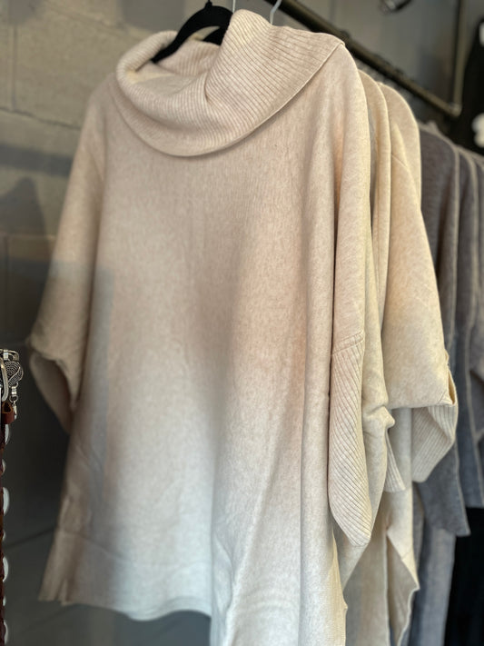 Rachel's Sweater Tunic in Oatmeal