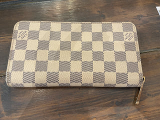 LV Azure Damier Zippy Wallet