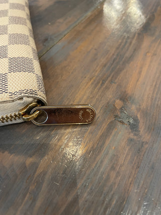 LV Azure Damier Zippy Wallet