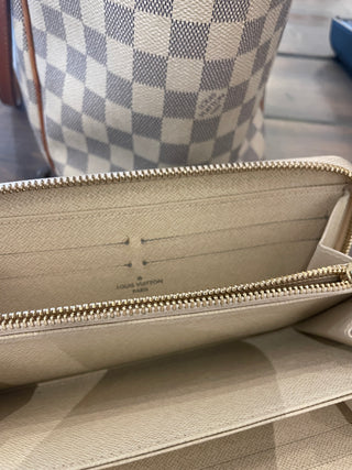 LV Azure Damier Zippy Wallet