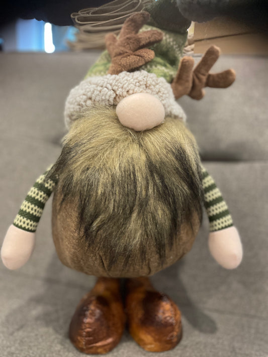 Green Reindeer Gnome