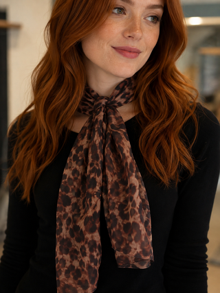 Leopard Neck Scarf