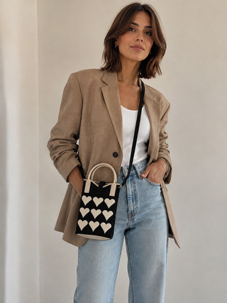 Sweetheart Caryall - Black & Cream