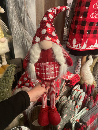 Sparkly Sequin Red Gnome