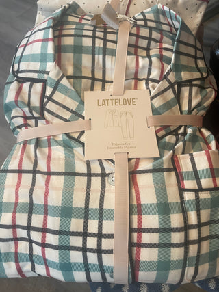 LatteLove Plaid PJ Set