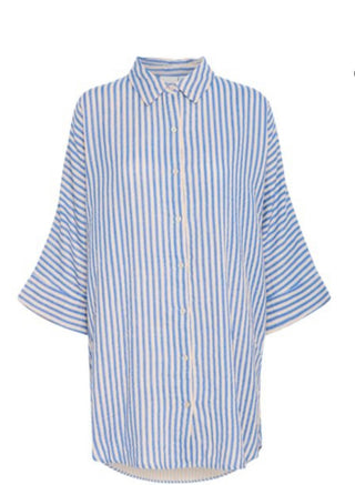 IAFoxa Striped Beach Shirt I ICHI