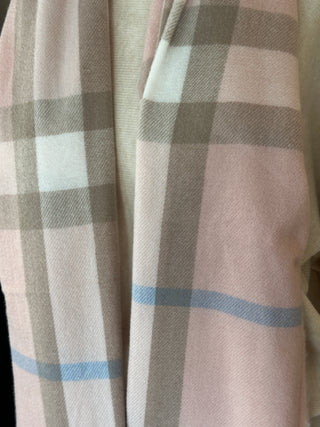 Blush Meadow Plaid Scarf