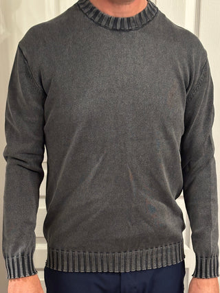 Crew Sweater - Navy Acid I Hedge