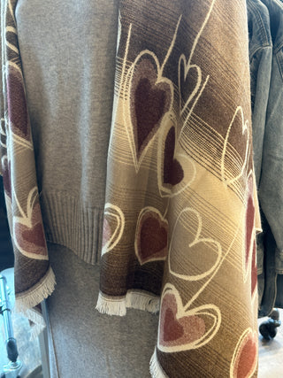 Alias Poncho - Burgundy I Parsley & Sage